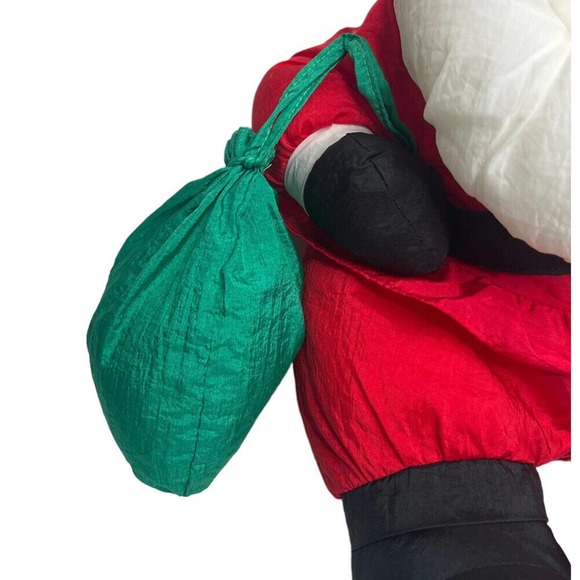 Vintage Four Star Santa Claus Plush Puffalump Style Nylon Stuffed Christmas 16" - Picture 2 of 8